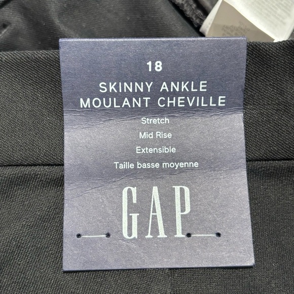 GAP Sz 18 Skinny Ankle Mid-Rise Stretchy Sleek Minimalist NEW WITH TAG - Picture 10 of 12